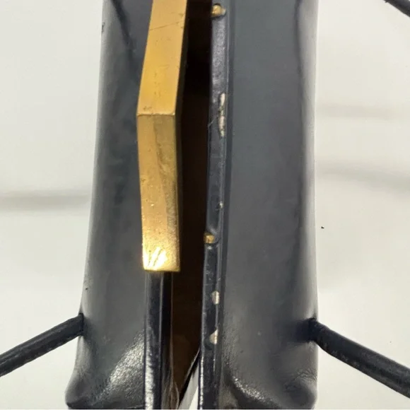 Vintage Mid-Century Top Handle – Navy Blue – OS - Picture 10 of 16